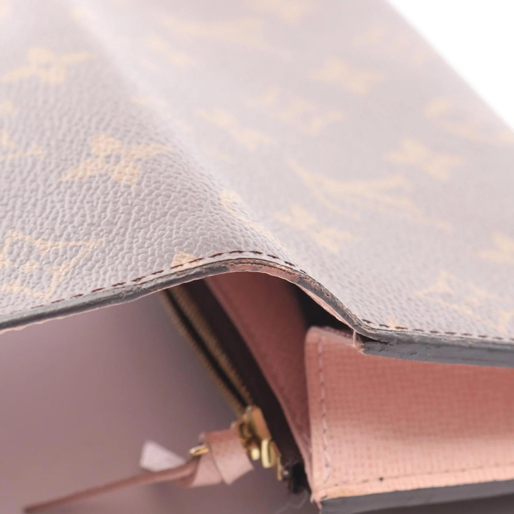 Louis Vuitton Portafoglio Sarah Monogram Canvas & Pelle Rosa Ballerina – Marrone/Rosa - Etoilux