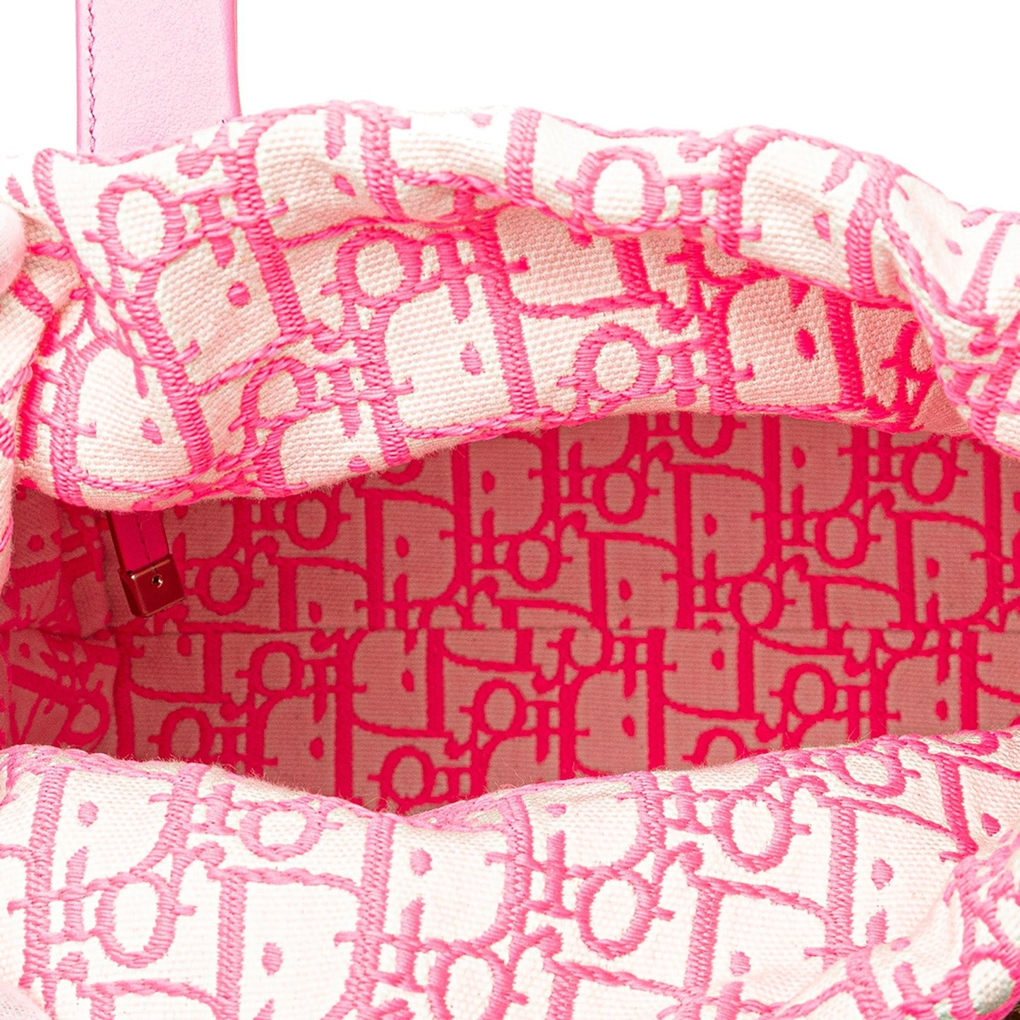 Dior – Lady Dior Basket Bag in Paglia e Dettagli Rosa (2022) - Etoilux