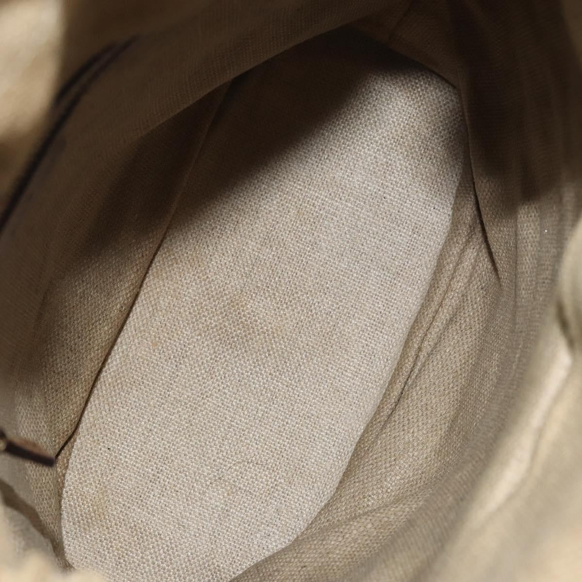 Gucci Vintage Bamboo Bucket Bag Canvas Beige Web Stripe – 23 cm - Etoilux