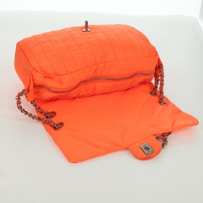 Chanel Coco Cocoon Flap Nylon Arancio Neon – Hardware Argento – 29 cm - Etoilux