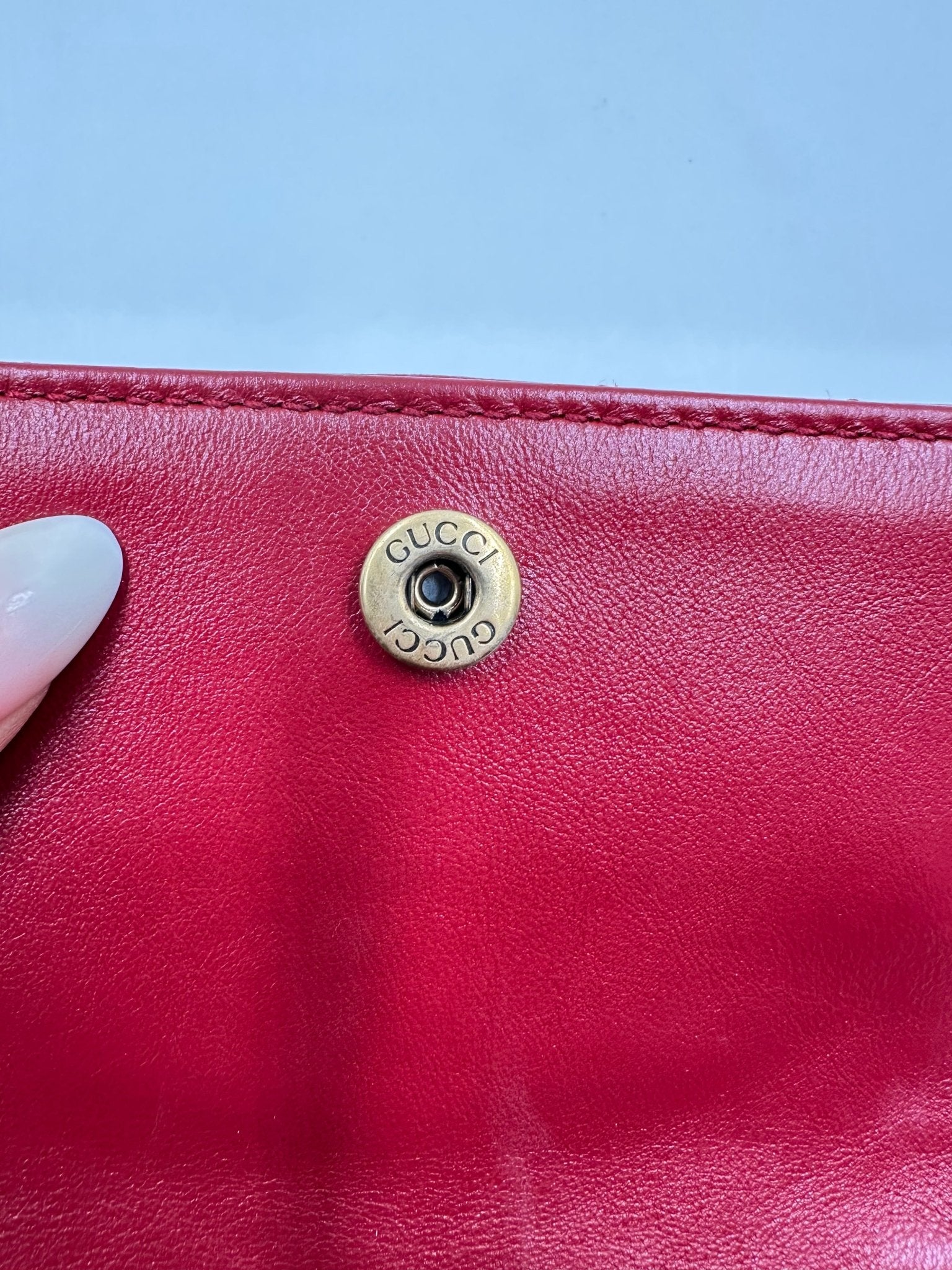 Gucci GG Marmont Multi Pochette Belt Bag Pelle Matelassé Rossa – Set 3 Pezzi - Etoilux