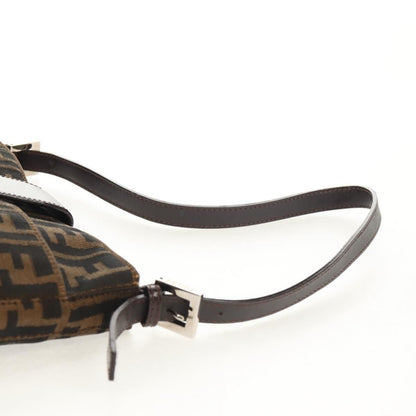 Fendi Mamma Baguette Zucca Canvas Marrone Nero – Shoulder Bag Vintage Iconica - Etoilux