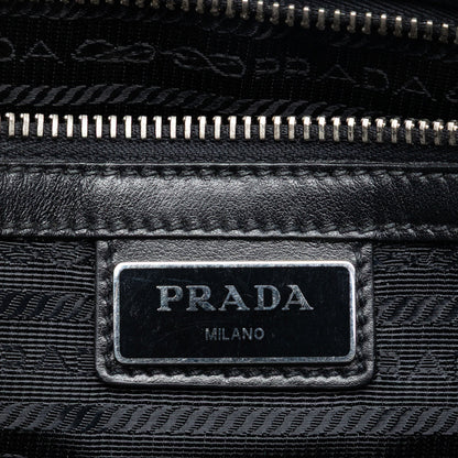 Prada Pochette Saffiano Blu Navy con Polsino – 26,5 cm - Etoilux