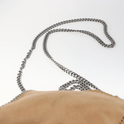 Stella McCartney Falabella Fold Over Shaggy Tiny – Beige / 18 cm - Etoilux