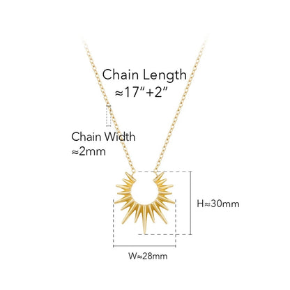 BEHI SUN STAR NECKLACE - Etoilux