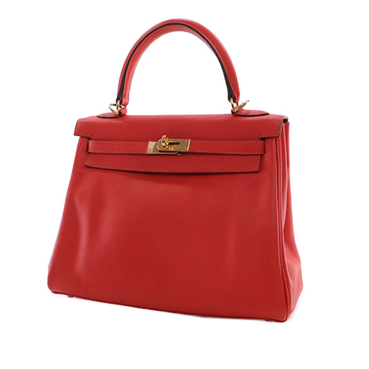 Hermès Kelly II Retourne 25 in pelle Swift Rouge Pivoine Anno 2015 – Made in France - Etoilux