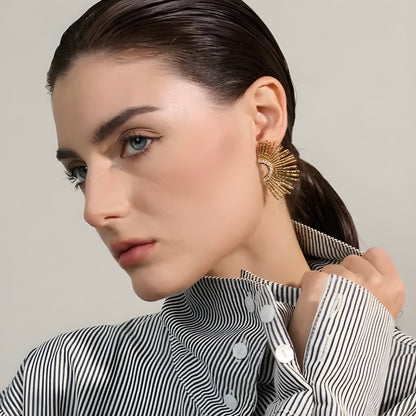 BEHI INDIGAMOND EARRINGS - Etoilux
