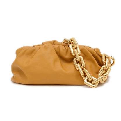 Bottega Veneta – The Chain Pouch in Pelle di Vitello Senape - Etoilux