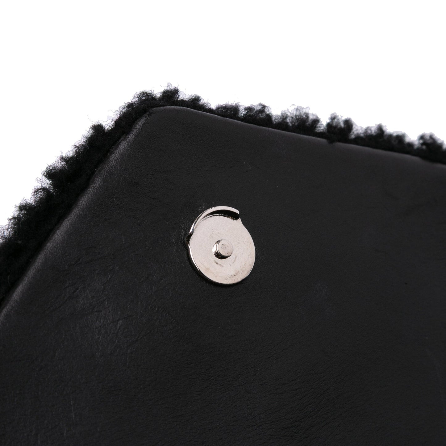 Saint Laurent – Borsa a Tracolla in Shearling Nero – 2018 - Etoilux