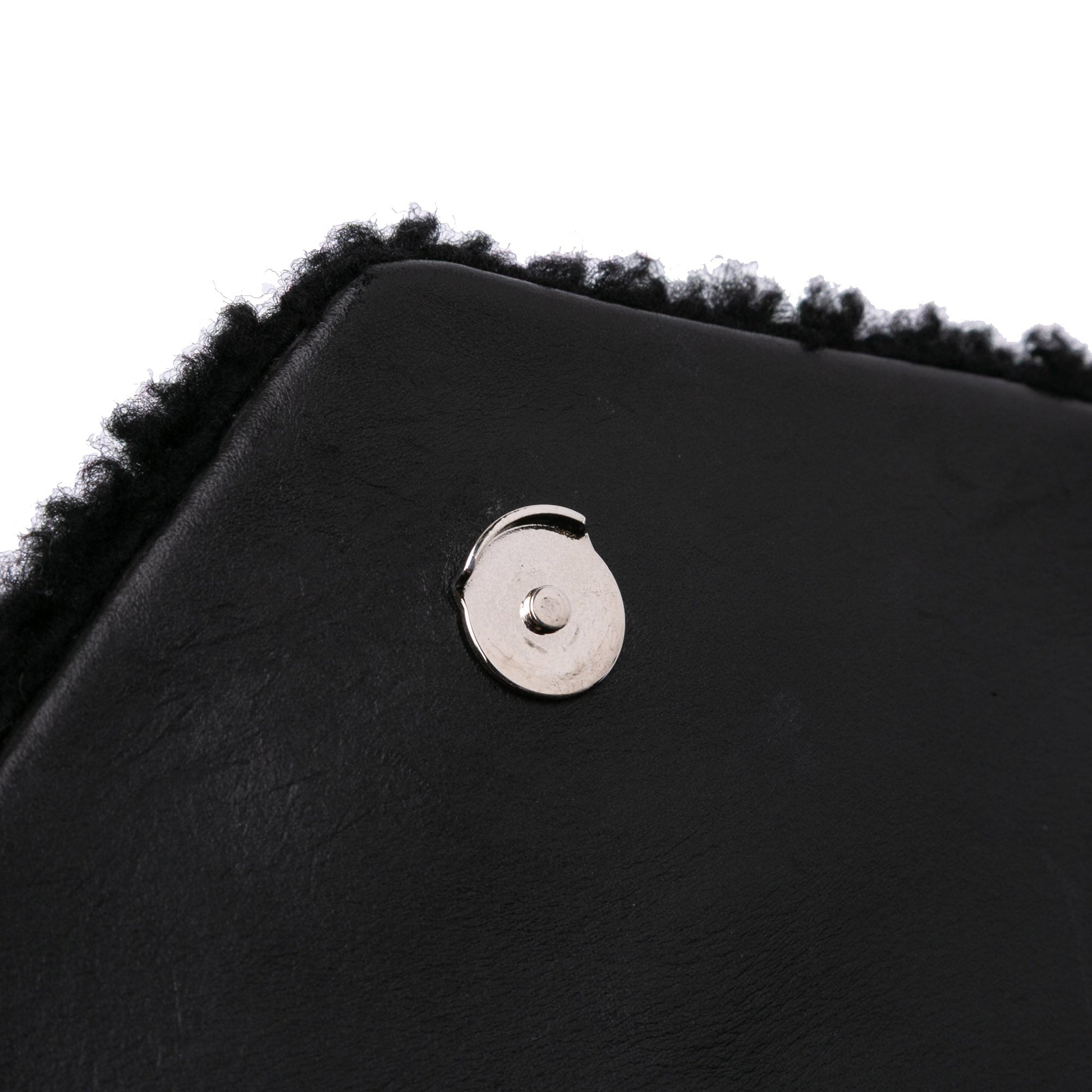 Saint Laurent – Borsa a Tracolla in Shearling Nero – 2018 - Etoilux