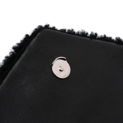 Saint Laurent – Borsa a Tracolla in Shearling Nero – 2018 - Etoilux