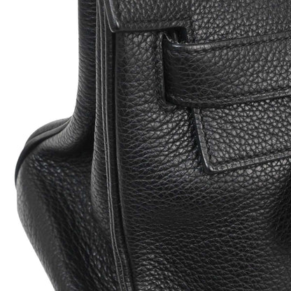 Hermès Kelly 42 Élan Shoulder Togo Noir Hardware Dorato — Formato Orizzontale Raro - Etoilux