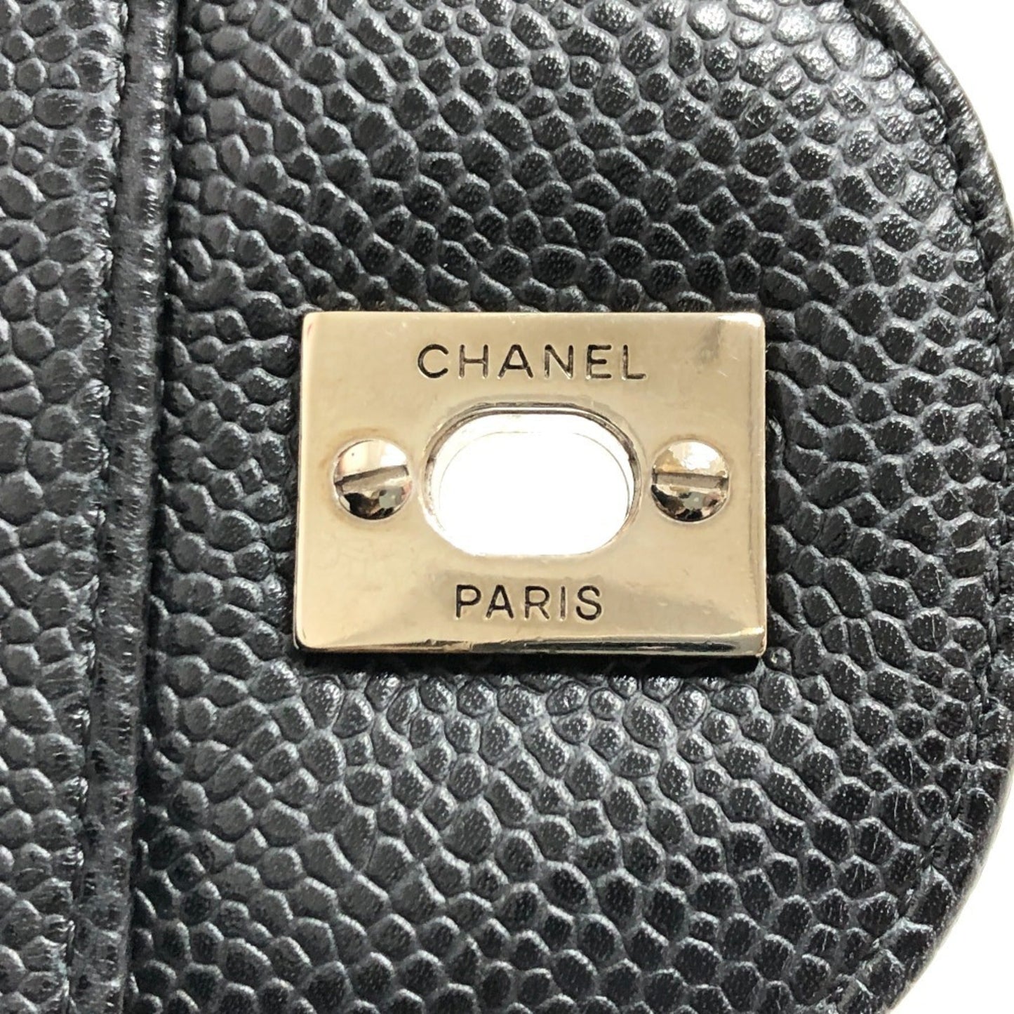 Chanel Jumbo Classic Flap in Caviar Nero con Hardware Argento - Etoilux