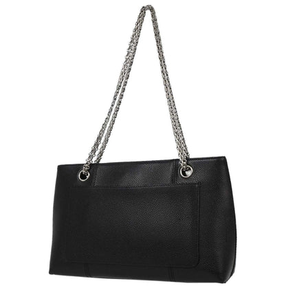 Chanel Mademoiselle Chain Shopping Bag Caviar Nero Hardware Argento – 28 cm - Etoilux