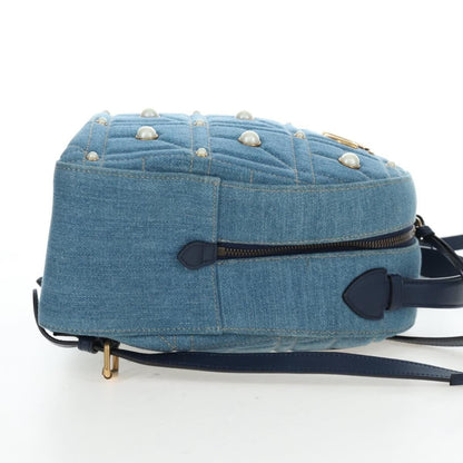 Gucci Zaino GG Marmont Pearly Small Denim Matelassé Blu – 24 cm - Etoilux