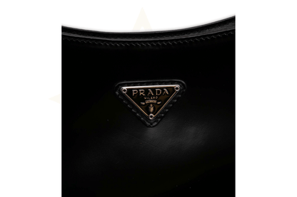 Prada Cleo in Pelle Spazzolata Nera – Linea Iconica - Etoilux