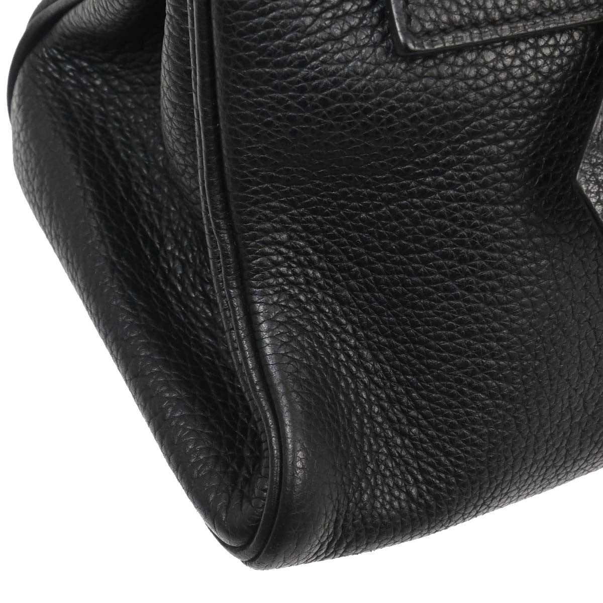 Hermès Kelly 42 Élan Shoulder Togo Noir Hardware Dorato — Formato Orizzontale Raro - Etoilux