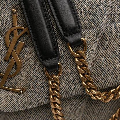 Saint Laurent LouLou Puffer Small in Denim Grigio – 2022 - Etoilux