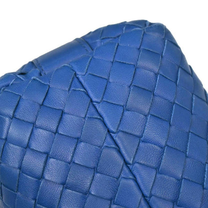 Bottega Veneta Intrecciato Nappa Cobalt Blue Hardware Dorato 2008 — Mini Hobo - Etoilux