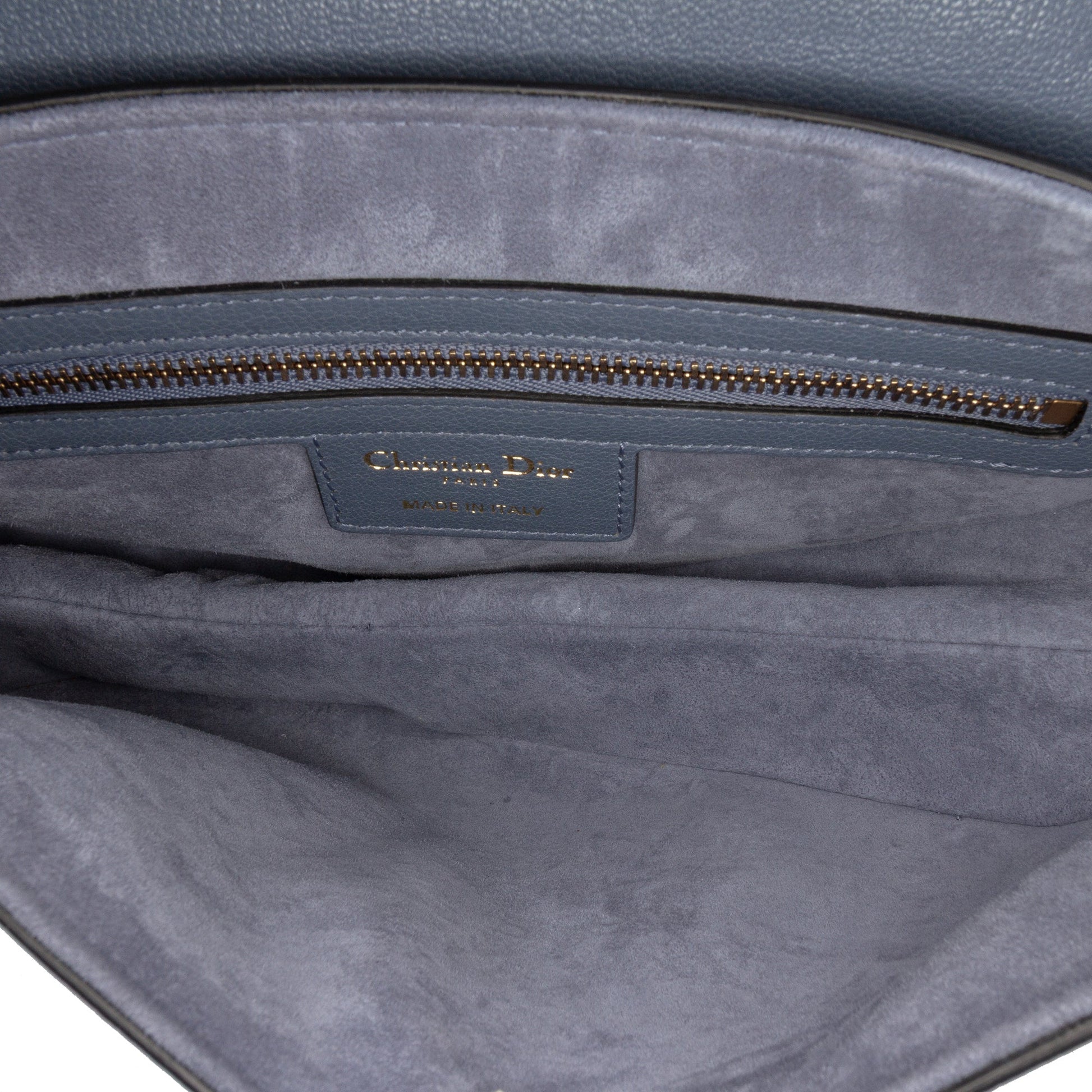 Dior – Borsa Saddle in pelle di capra blu (2021) – Size 22,5 x 25,5 x 5 cm - Etoilux