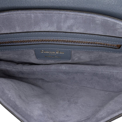 Dior – Borsa Saddle in pelle di capra blu (2021) – Size 22,5 x 25,5 x 5 cm - Etoilux