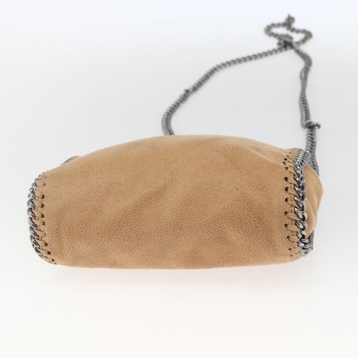Stella McCartney Falabella Fold Over Shaggy Tiny – Beige / 18 cm - Etoilux