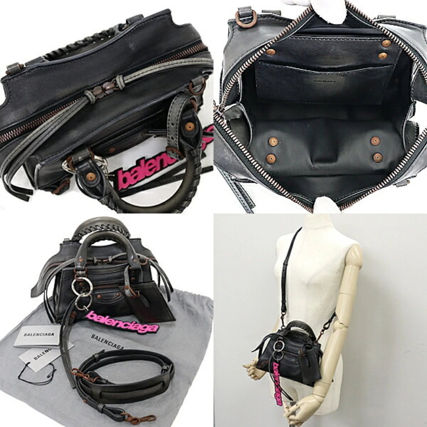 Balenciaga City Mini – Pelle Nera - Etoilux