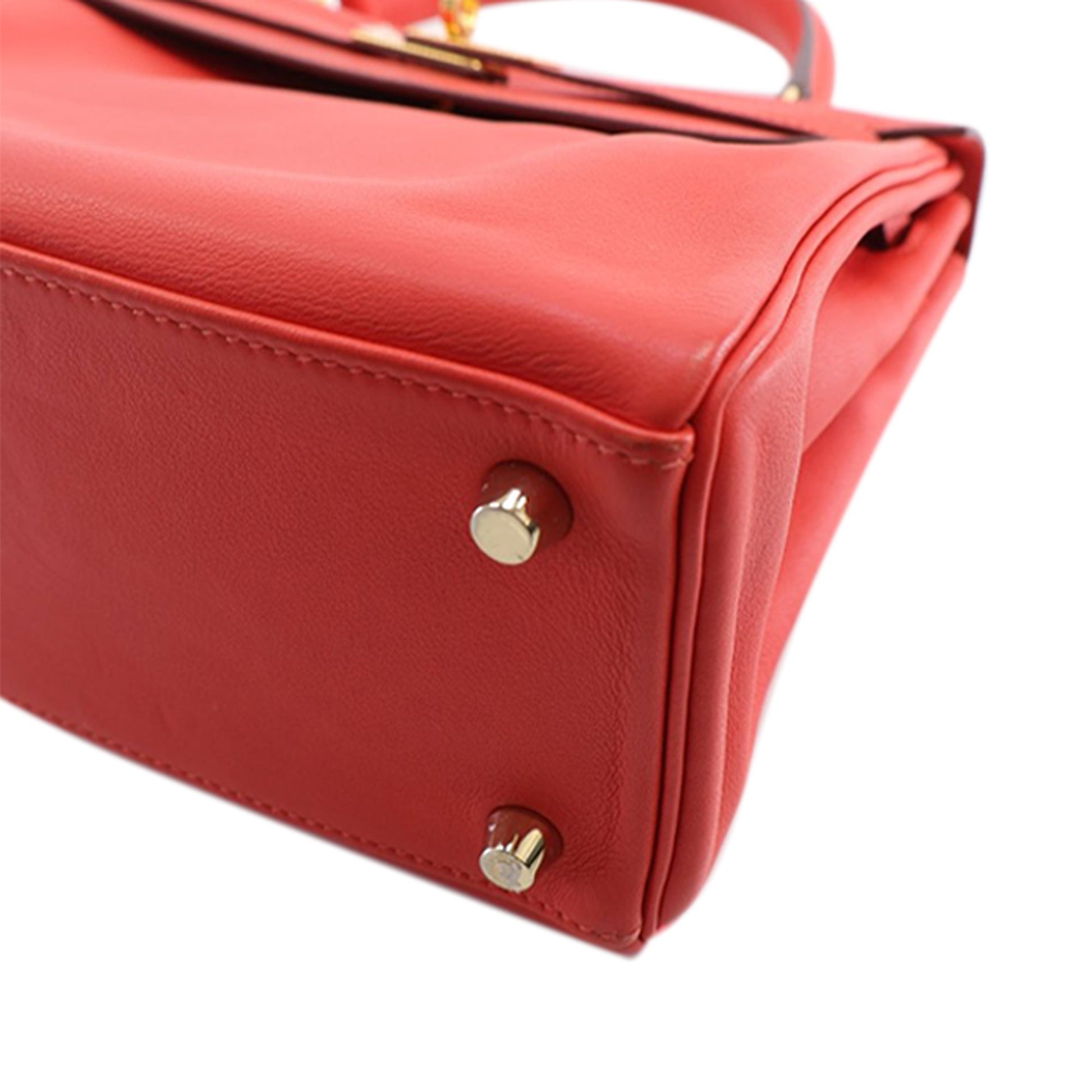 Hermès Kelly II Retourne 25 in pelle Swift Rouge Pivoine Anno 2015 – Made in France - Etoilux