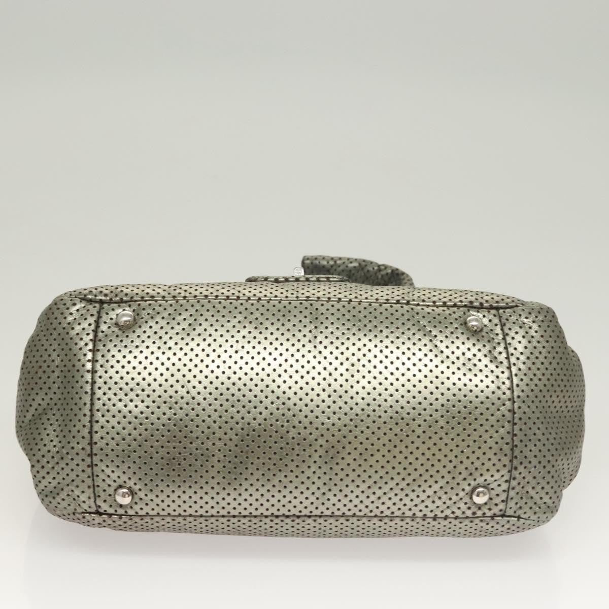 Chanel Drill Flap Bag in Pelle Traforata Metallizzata – Argento - Etoilux