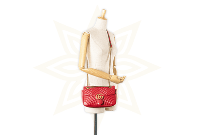 Gucci GG Marmont Small – Pelle Matelassé Rossa - Etoilux