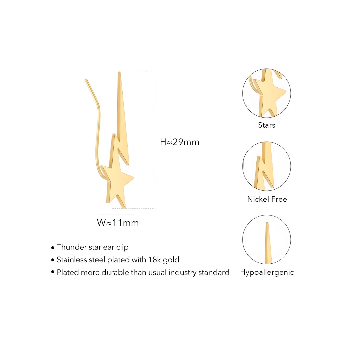 BEHI POLARIS EARRINGS - Etoilux