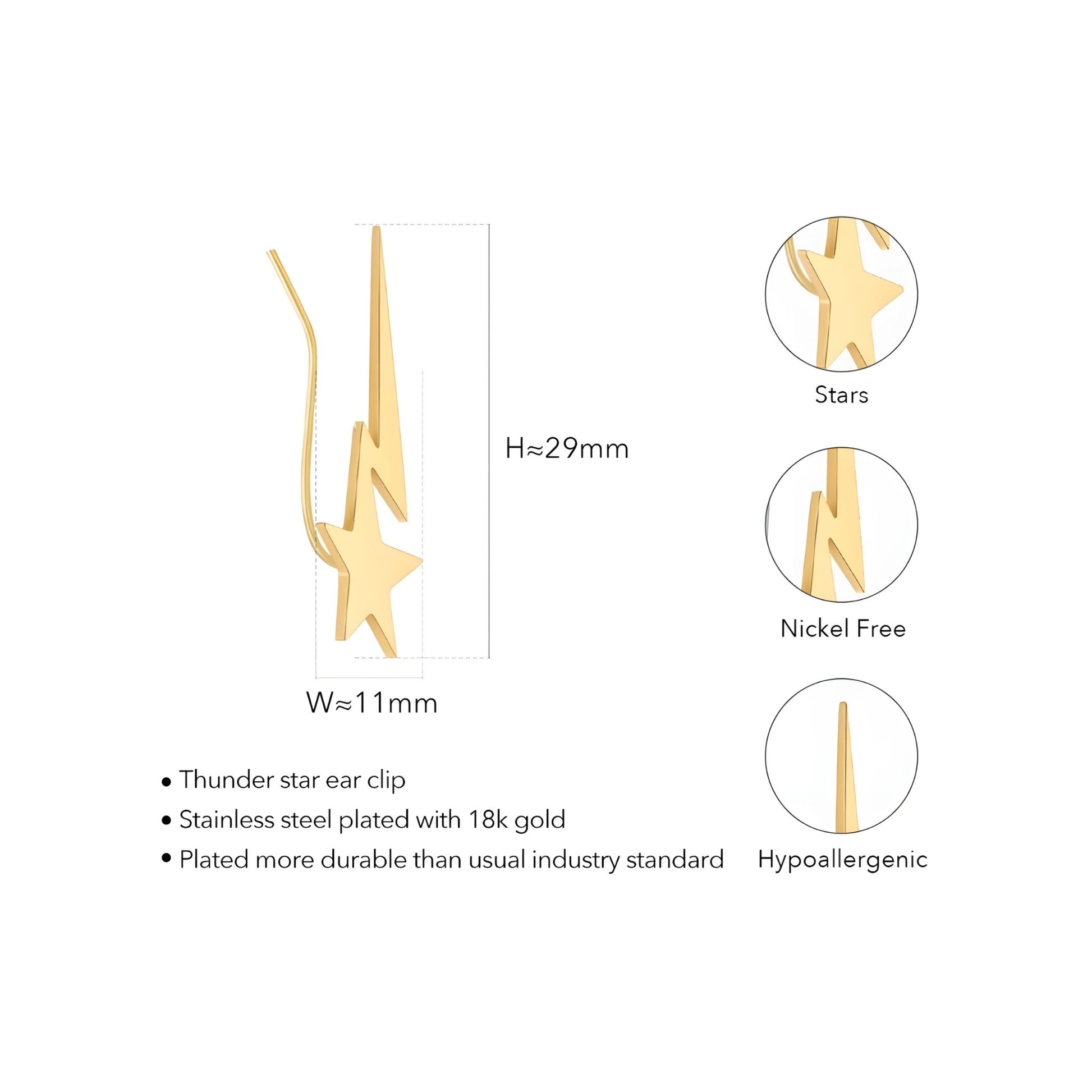 BEHI POLARIS EARRINGS - Etoilux