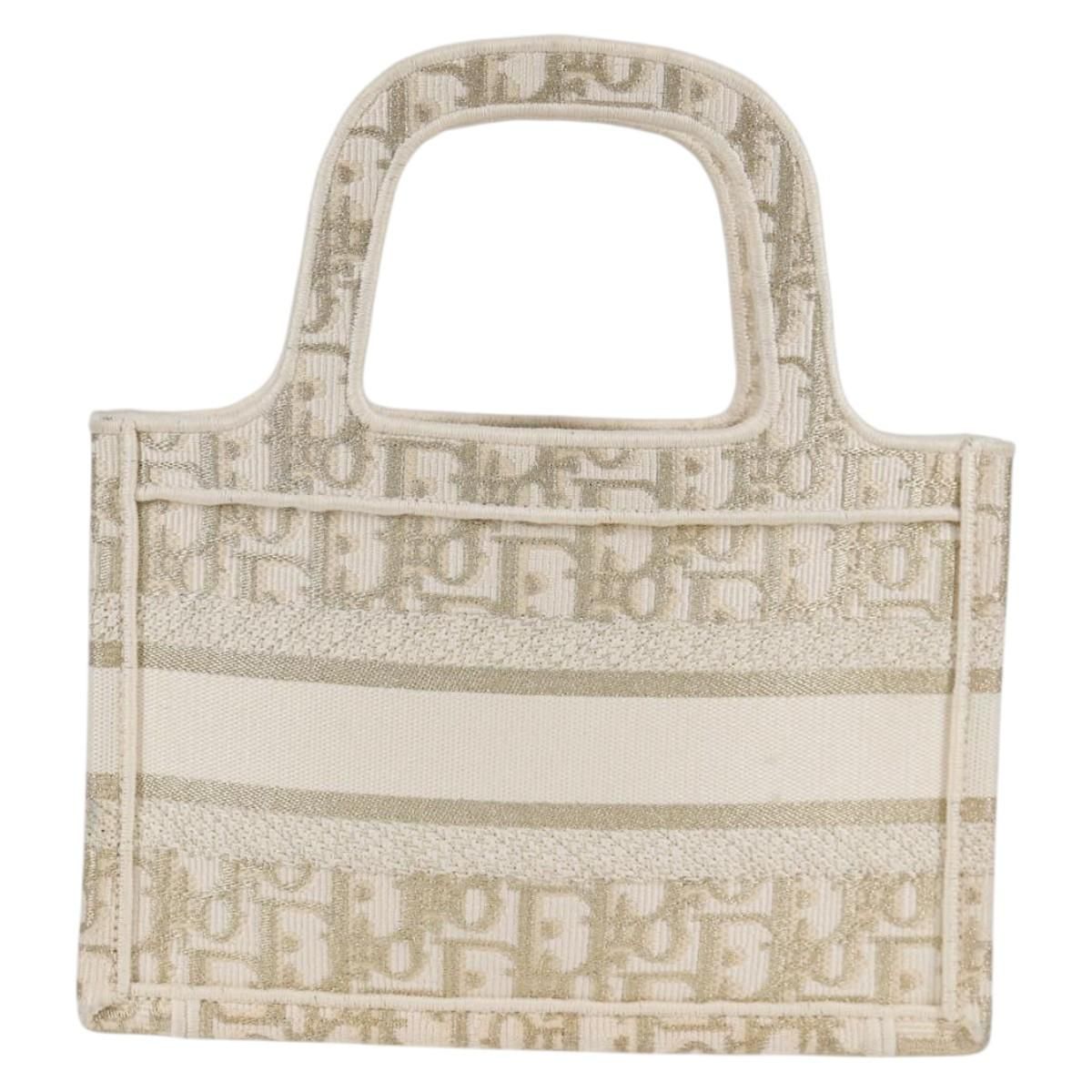 Christian Dior Book Tote Mini – Tela Trotter Beige – Made in Italy - Etoilux