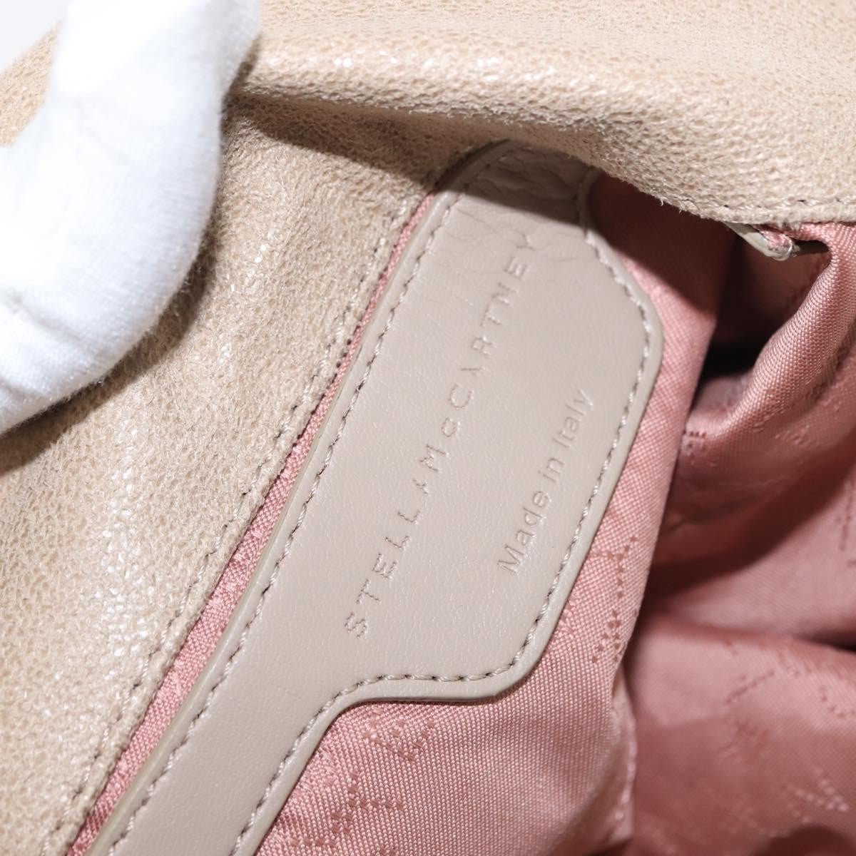 Stella McCartney Falabella Fold-Over Beige – Catena Canna di Fucile · 24 cm - Etoilux