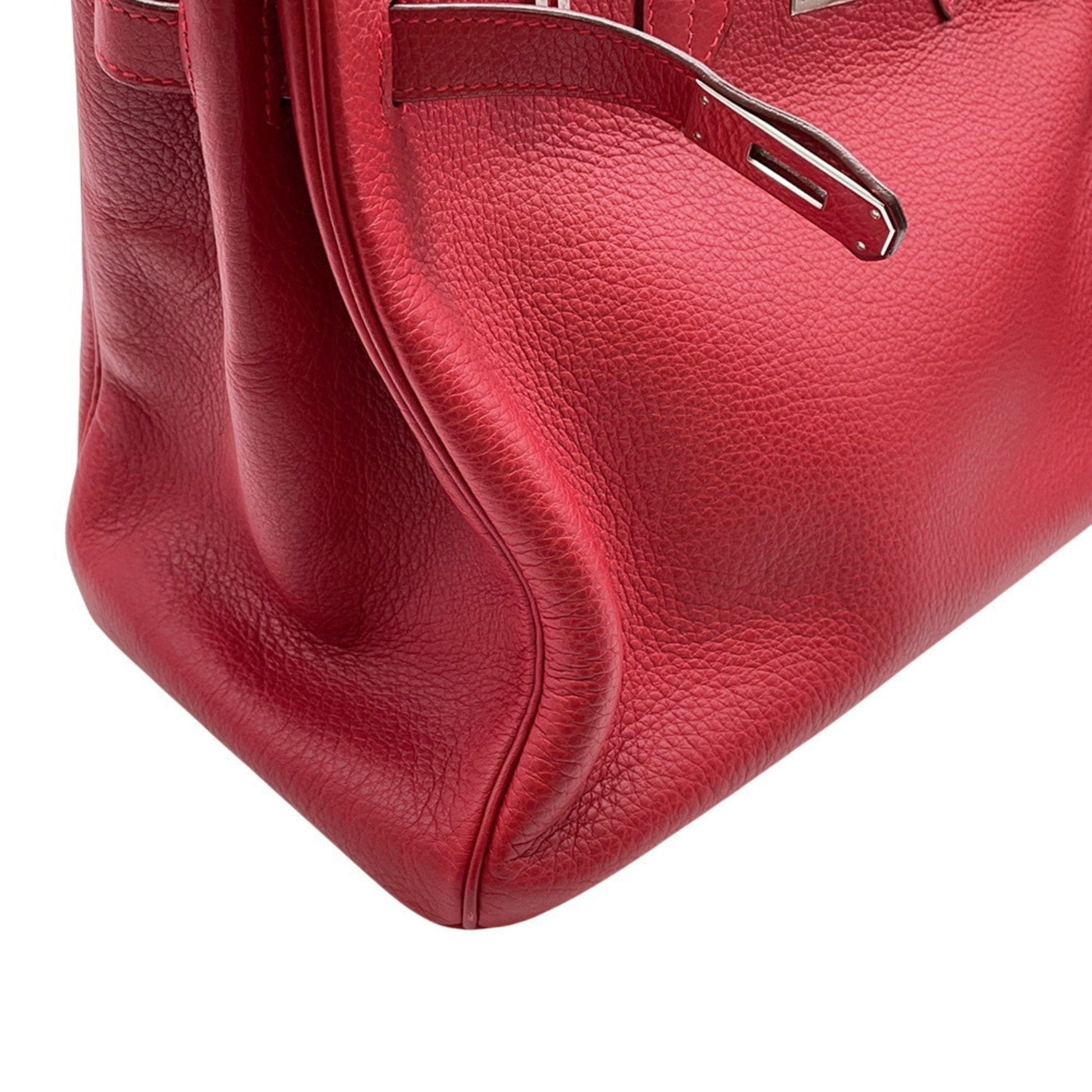 Hermès Birkin 35 – Pelle Rossa – Hardware Palladiato - Etoilux