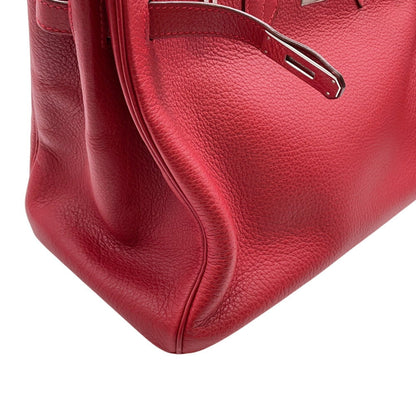 Hermès Birkin 35 – Pelle Rossa – Hardware Palladiato - Etoilux