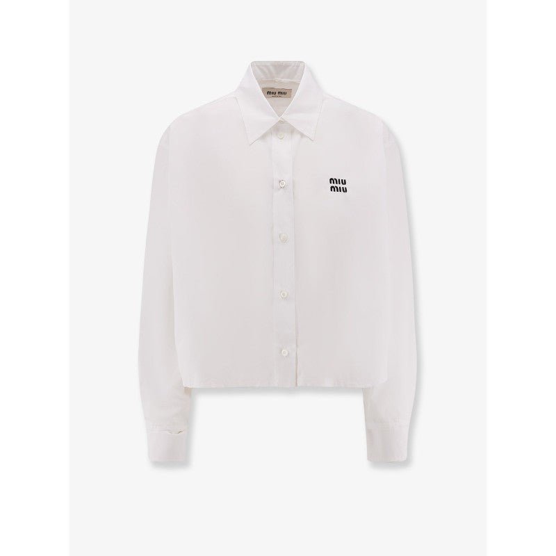 Miu Miu Camicia in cotone con ricamo Miu Miu - Etoilux