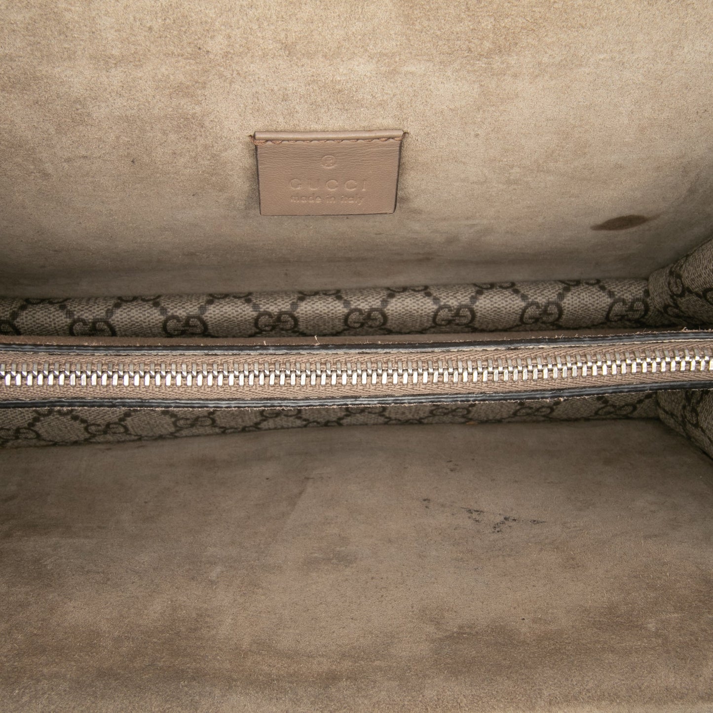 Gucci – Dionysus Medium in tela GG Supreme con finiture in suede – Marrone – 2016/2025 - Etoilux
