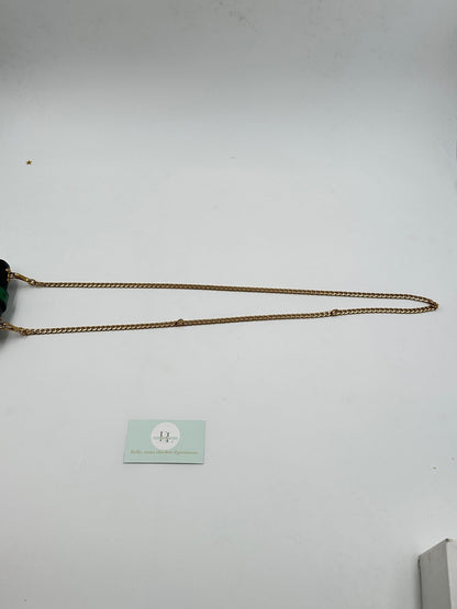 Prada Bandoliera 1BH058 Struzzo + City Verde + Nero – Hardware Oro – Full Set - Etoilux