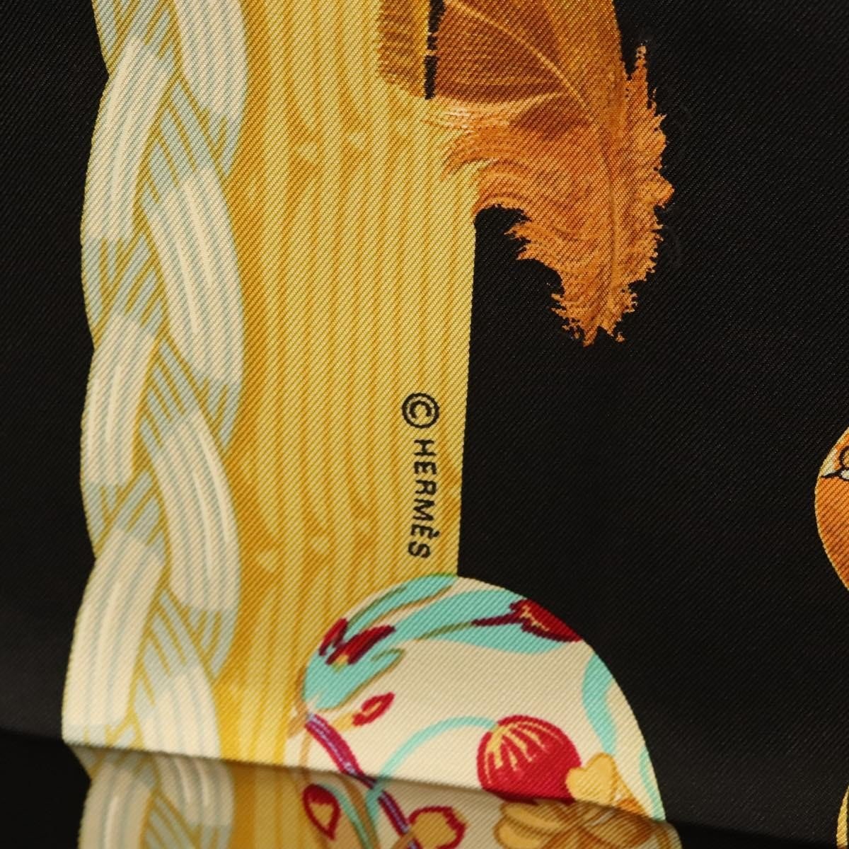 Hermès Carré 90 "Couvée d'Hermès" Seta Nera – Latham - Etoilux