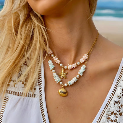 BEHI SHELL NECKLACE - Etoilux
