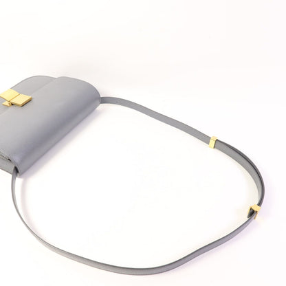 Céline Classic Box Medium Liséré Grigio Ardesia Hardware Dorato – 23 cm - Etoilux