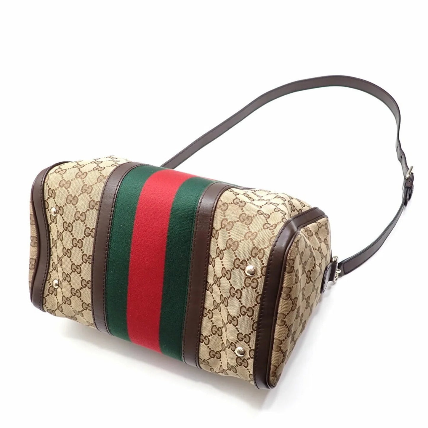 Gucci – GG Supreme Monogram Web Ophidia Crossbody Bag - Etoilux