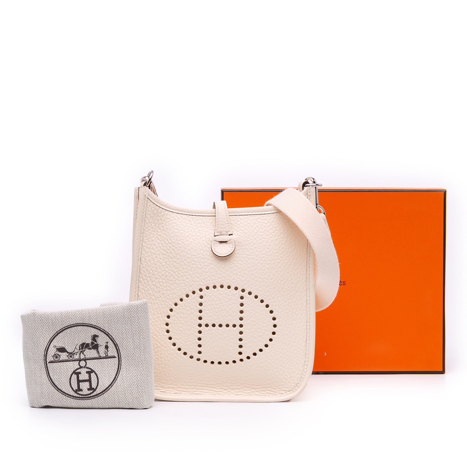 Hermès Evelyne TPM – Craie (2025) – Pelle Clemence - Etoilux