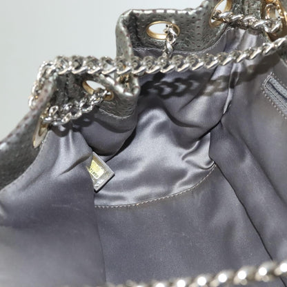 Chanel Drill Flap Bag in Pelle Traforata Metallizzata – Argento - Etoilux