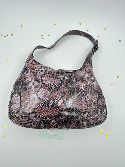 Gucci Jackie Hobo in Pelle Stampa Pitone – Vintage - Etoilux