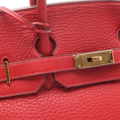 HERMES - Borsa Hermes Birkin 35, pelle, Fjord, da donna, rossa - Etoilux