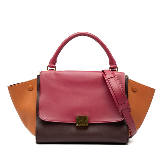 Céline Trapeze Tricolore Bordeaux Cammello – Autenticata | Etoilux