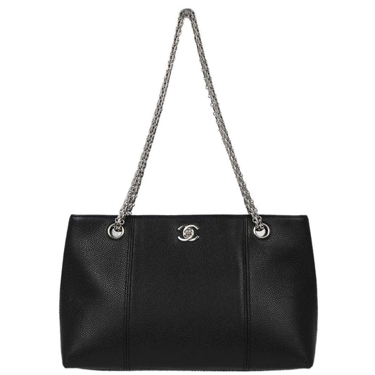 Chanel Mademoiselle Chain Shopping Bag caviar nero fronte