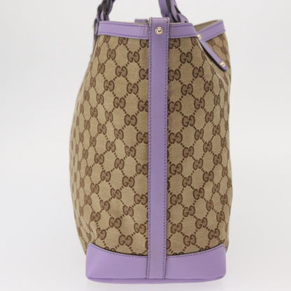 Gucci Craft Tote GG Canvas Beige/Lilla con Pochette – 33 cm - Etoilux